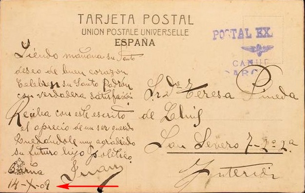 Barcelona-Postal-Express-1909-without-stamp-Briefmarke-Stamp-Sello-Timbro–francobollo-Timbre-Frimærke-Postzegel-Známky-Poštneznamke-Znaczki