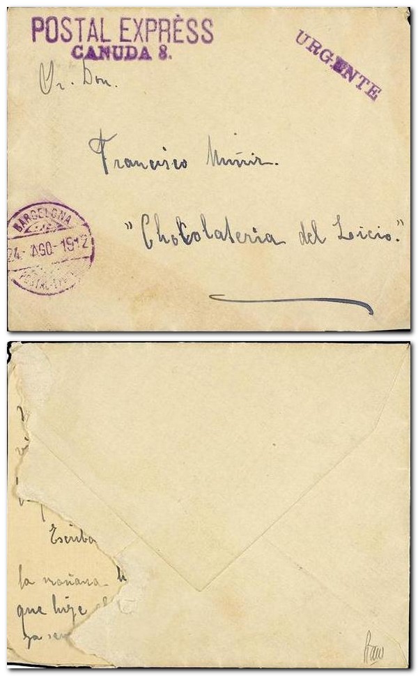 Barcelona-Postal-Express-urgente-letter-Briefmarke-Stamp-Sello-Timbro–francobollo-Timbre-Frimærke-Postzegel-Známky-Poštneznamke-Znaczki