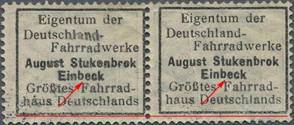 German-Empire-August-Stukenbrok-Einbeck-perfin-bicycle-stamps-Fahrradhaus-Eigentum-der-Deutschland-Fahrradwerke-museum-print-couple-RE20993