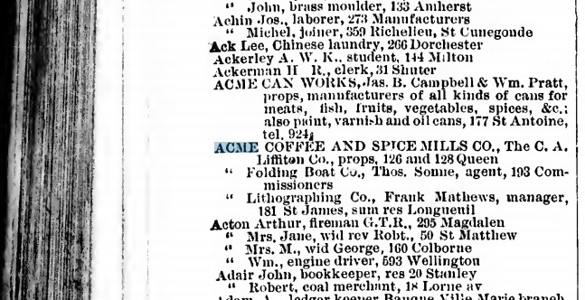 The-Advance-Messenger-Service-Montreal-Canada-cinderella-Lovells-Montreal-directory-for-1897-98-page-450-ACME-Lithographing